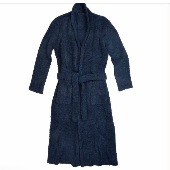 Kashwere Hampton Navy Thick Floor Length Chenilla Classic unisex Robe Size Large